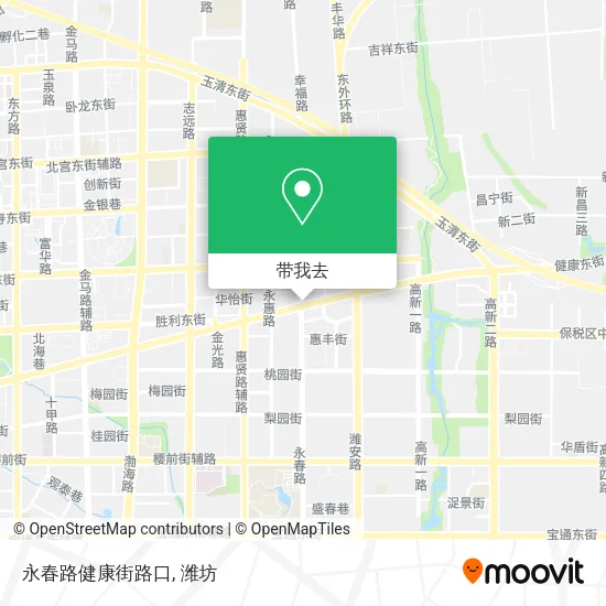 永春路健康街路口地图