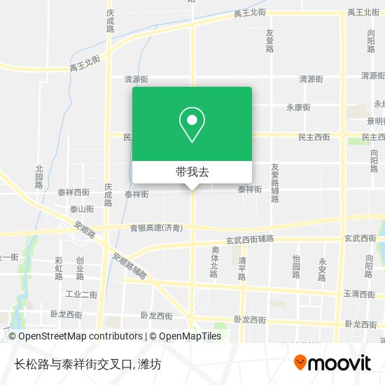 长松路与泰祥街交叉口地图