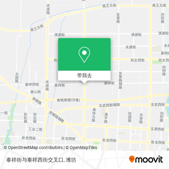 泰祥街与泰祥西街交叉口地图