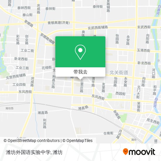 潍坊外国语实验中学地图