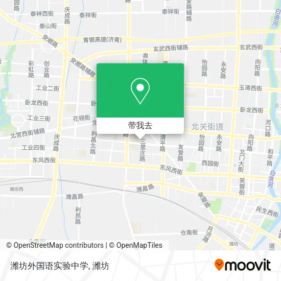 潍坊外国语实验中学地图