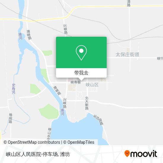 峡山区人民医院-停车场地图
