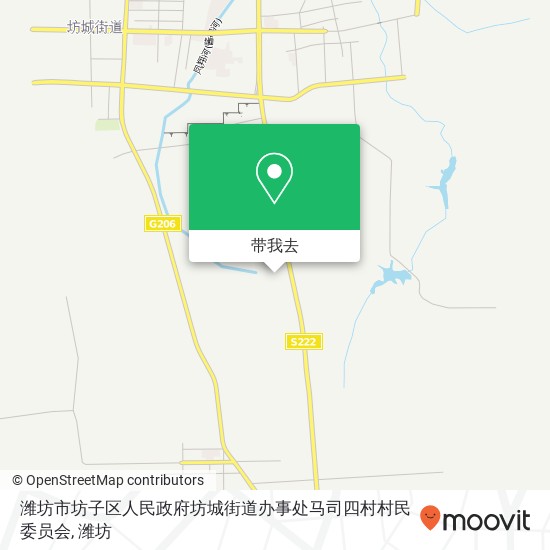 潍坊市坊子区人民政府坊城街道办事处马司四村村民委员会地图