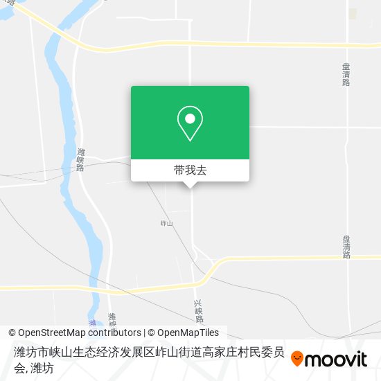 潍坊市峡山生态经济发展区岞山街道高家庄村民委员会地图
