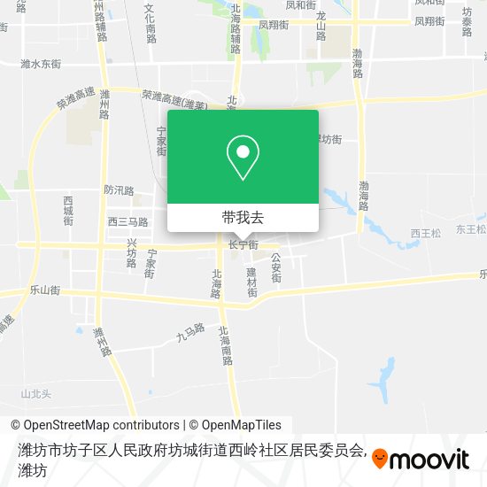 潍坊市坊子区人民政府坊城街道西岭社区居民委员会地图
