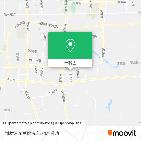 潍坊汽车总站汽车南站地图