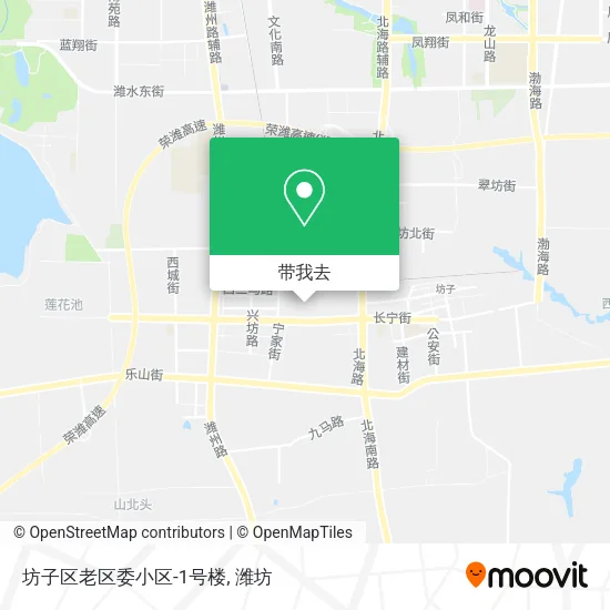 坊子区老区委小区-1号楼地图