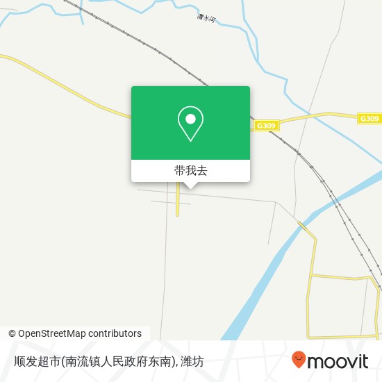 顺发超市(南流镇人民政府东南)地图