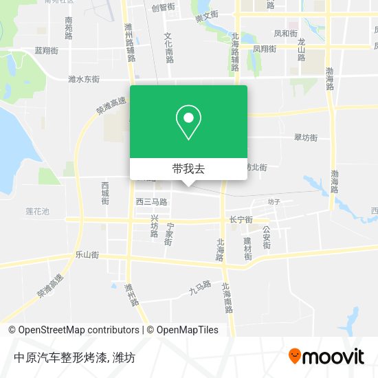 中原汽车整形烤漆地图