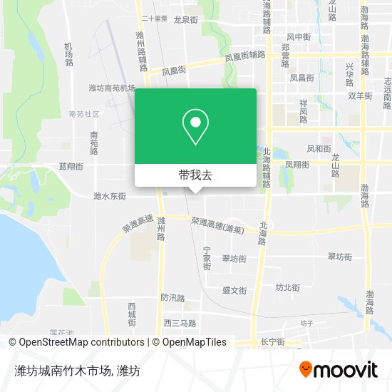 潍坊城南竹木市场地图