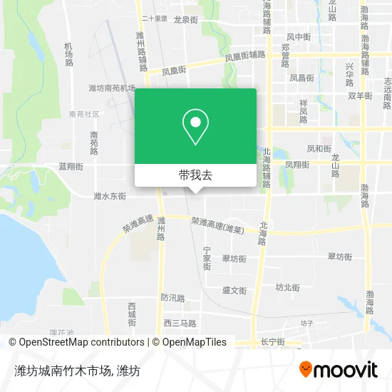 潍坊城南竹木市场地图