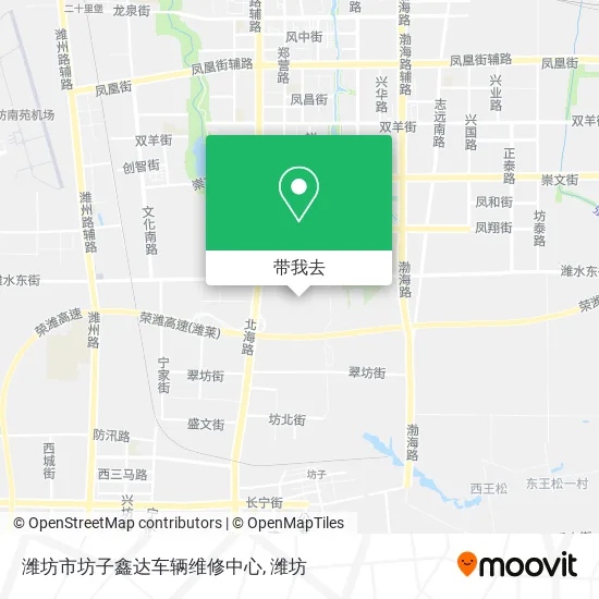 潍坊市坊子鑫达车辆维修中心地图