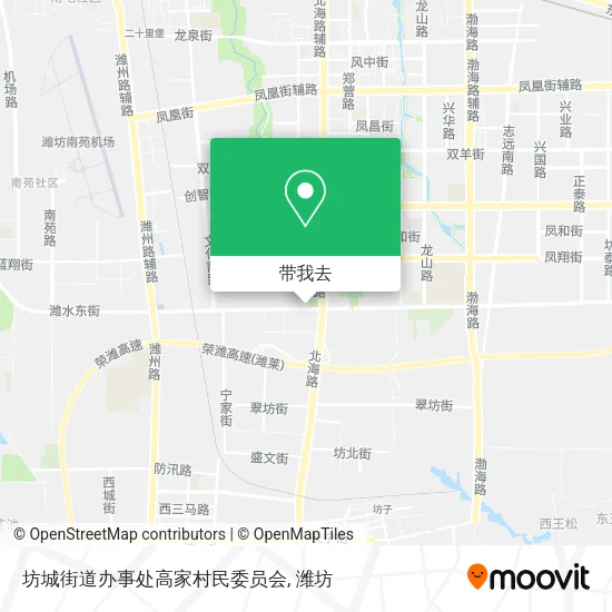 坊城街道办事处高家村民委员会地图