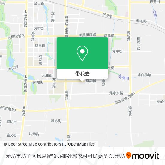 潍坊市坊子区凤凰街道办事处郭家村村民委员会地图