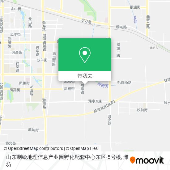 山东测绘地理信息产业园孵化配套中心东区-5号楼地图