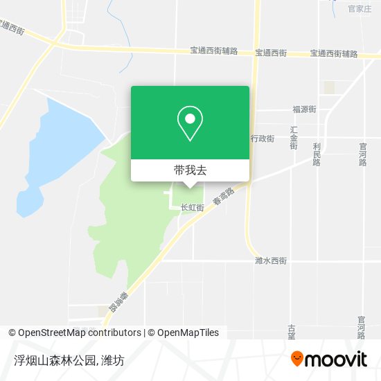 浮烟山森林公园地图