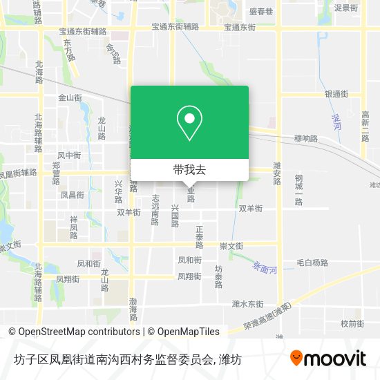 坊子区凤凰街道南沟西村务监督委员会地图