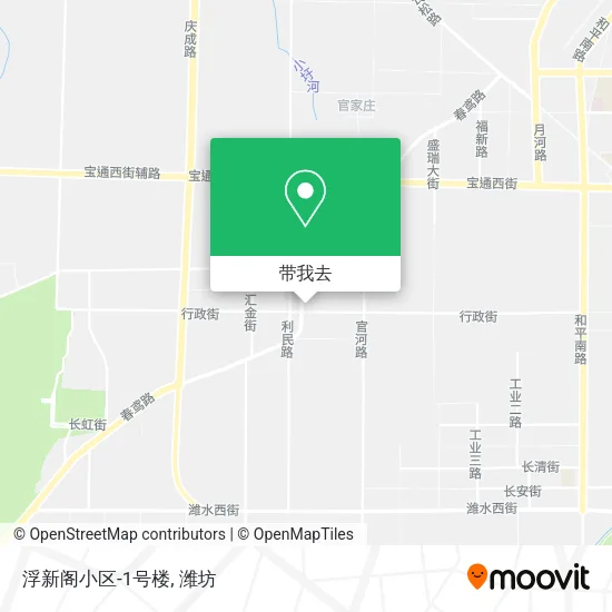 浮新阁小区-1号楼地图