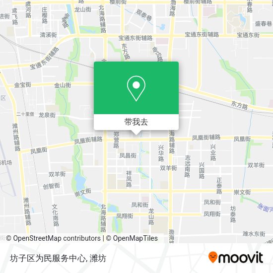 坊子区为民服务中心地图