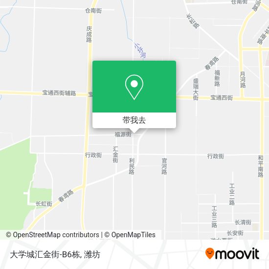 大学城汇金街-B6栋地图