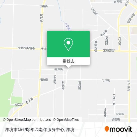 潍坊市华都颐年园老年服务中心地图