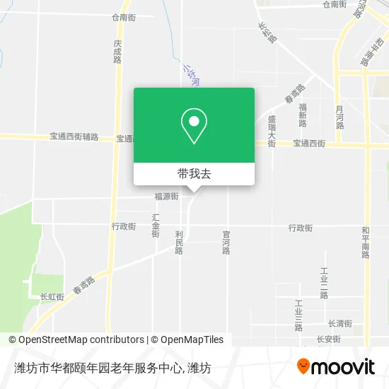 潍坊市华都颐年园老年服务中心地图