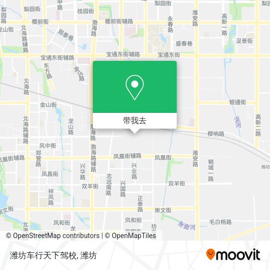 潍坊车行天下驾校地图