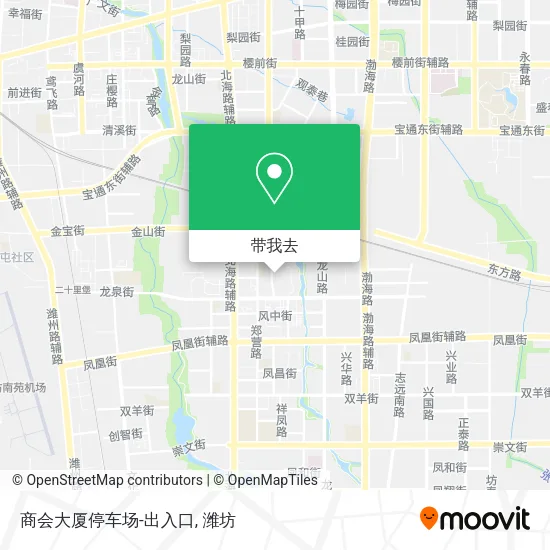 商会大厦停车场-出入口地图