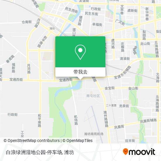 白浪绿洲湿地公园-停车场地图
