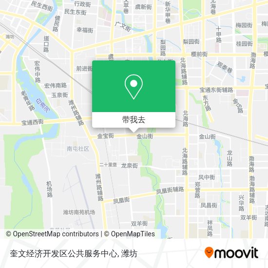 奎文经济开发区公共服务中心地图
