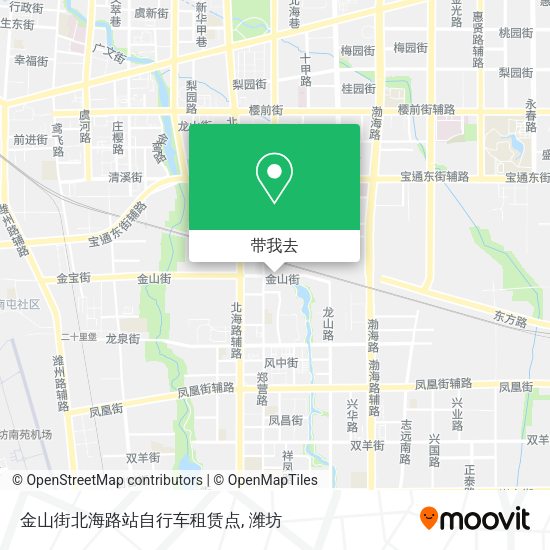金山街北海路站自行车租赁点地图