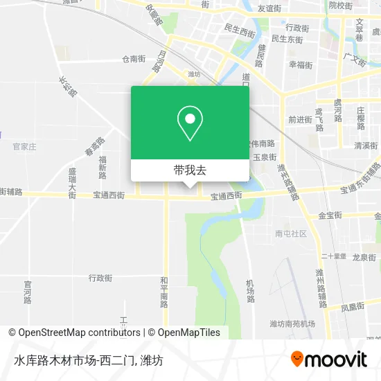 水库路木材市场-西二门地图