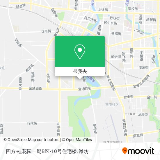 四方·桂花园一期B区-10号住宅楼地图