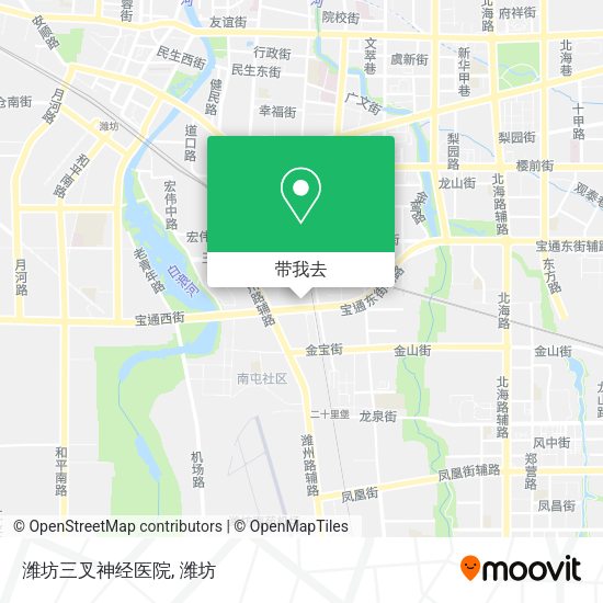 潍坊三叉神经医院地图