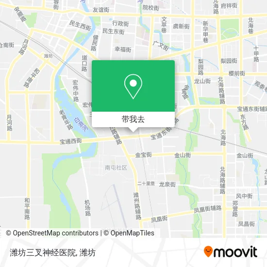 潍坊三叉神经医院地图