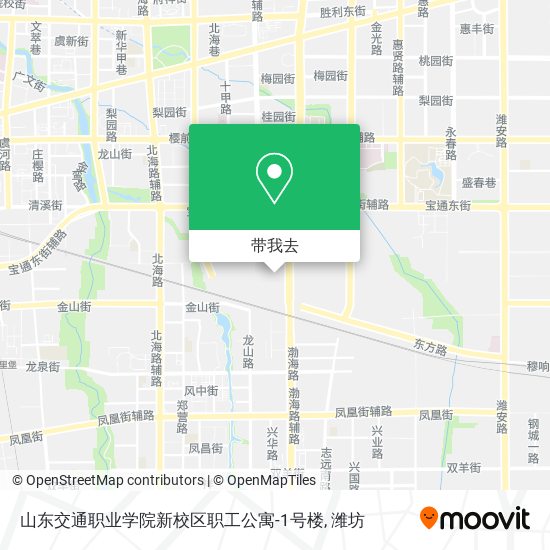 山东交通职业学院新校区职工公寓-1号楼地图