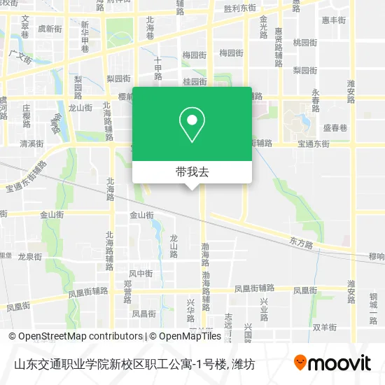 山东交通职业学院新校区职工公寓-1号楼地图