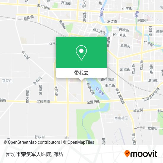潍坊市荣复军人医院地图
