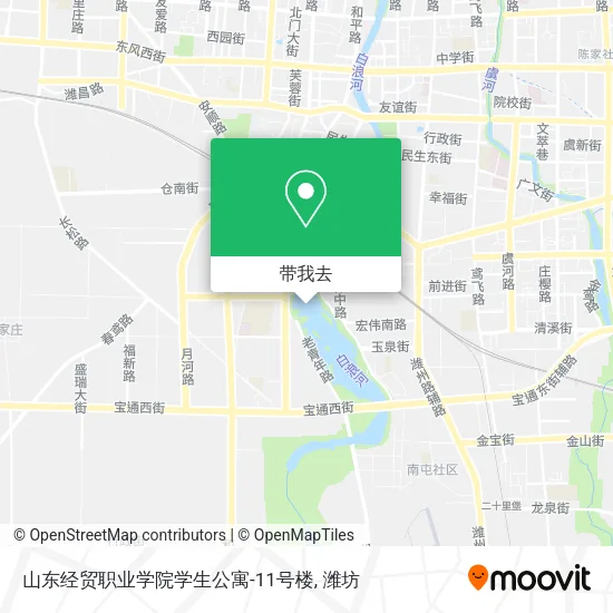 山东经贸职业学院学生公寓-11号楼地图
