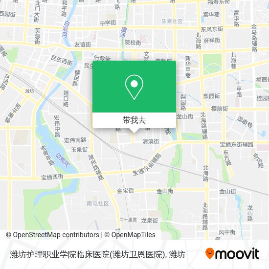 潍坊护理职业学院临床医院(潍坊卫恩医院)地图