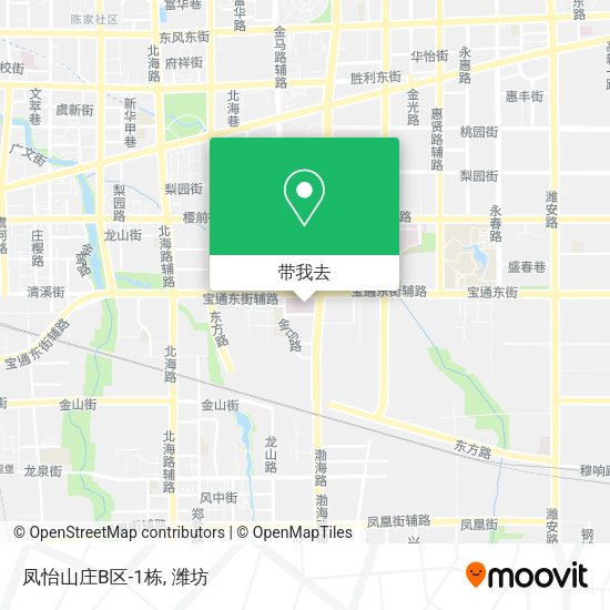凤怡山庄B区-1栋地图
