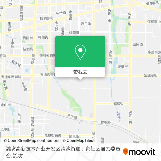 潍坊高新技术产业开发区清池街道丁家社区居民委员会地图