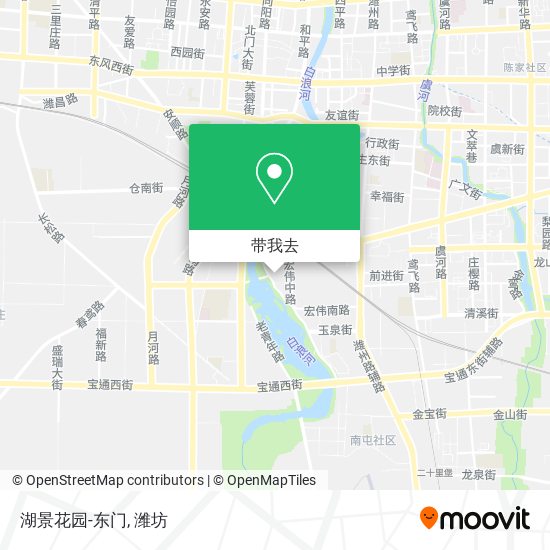 湖景花园-东门地图