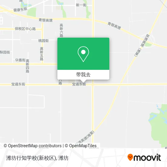 潍坊行知学校(新校区)地图