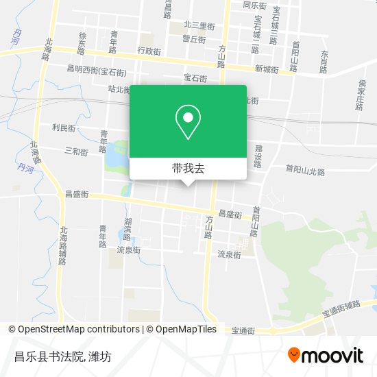 昌乐县书法院地图