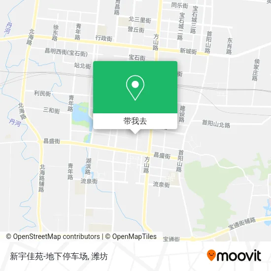 新宇佳苑-地下停车场地图