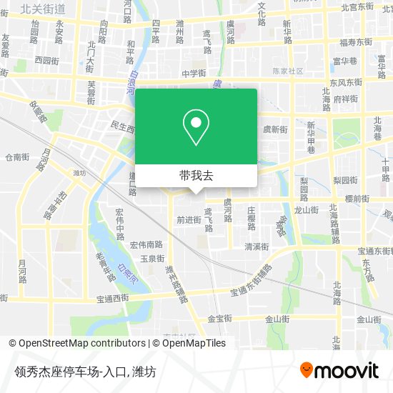 领秀杰座停车场-入口地图