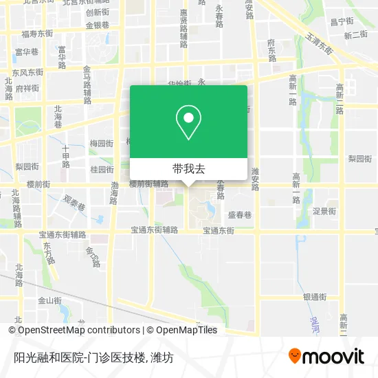 阳光融和医院-门诊医技楼地图