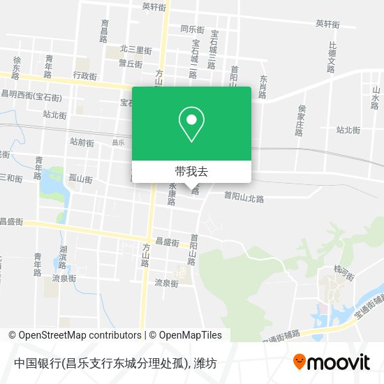 中国银行(昌乐支行东城分理处孤)地图