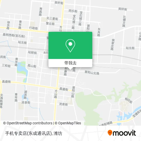 手机专卖店(东成通讯店)地图